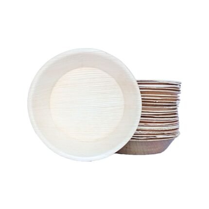 Areca plam leaf plate 6*6 Inch(25 Pieces)