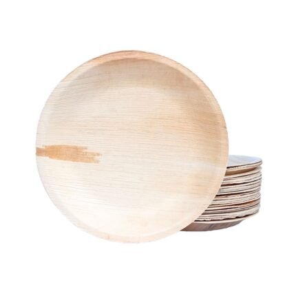 Areca plam leaf plate Size 10inch Square (25 Pieces)